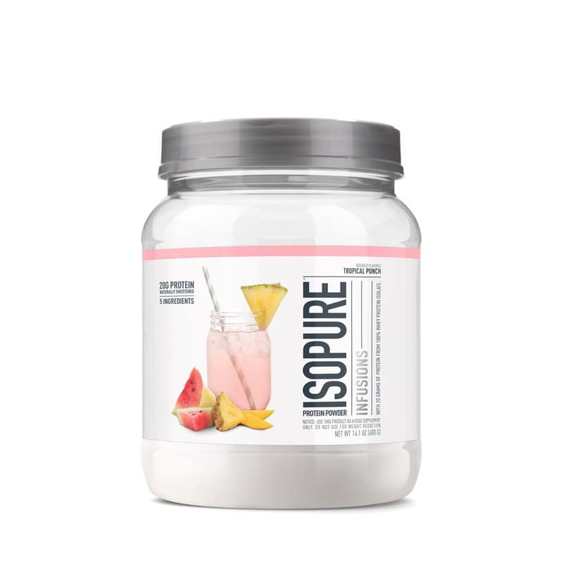 Proteina izolata din zer cu aroma de Punch Tropical