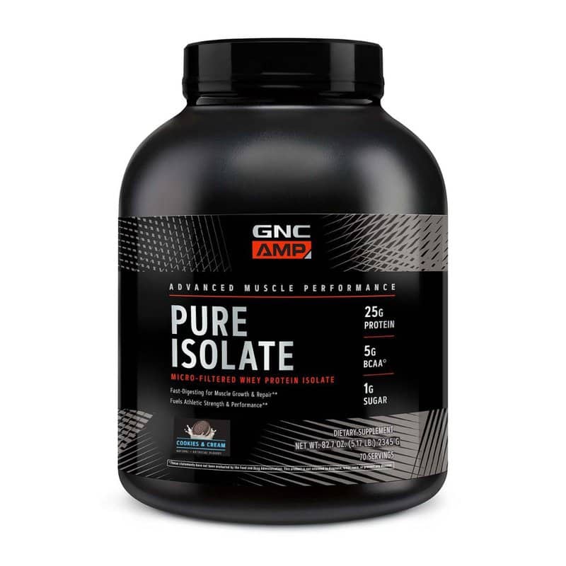 Proteina izolata din zer cu aroma de biscuiti cu crema AMP Pure Isolate