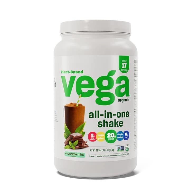 Proteina vegetala cu aroma de ciocolata si menta All-In-One Shake