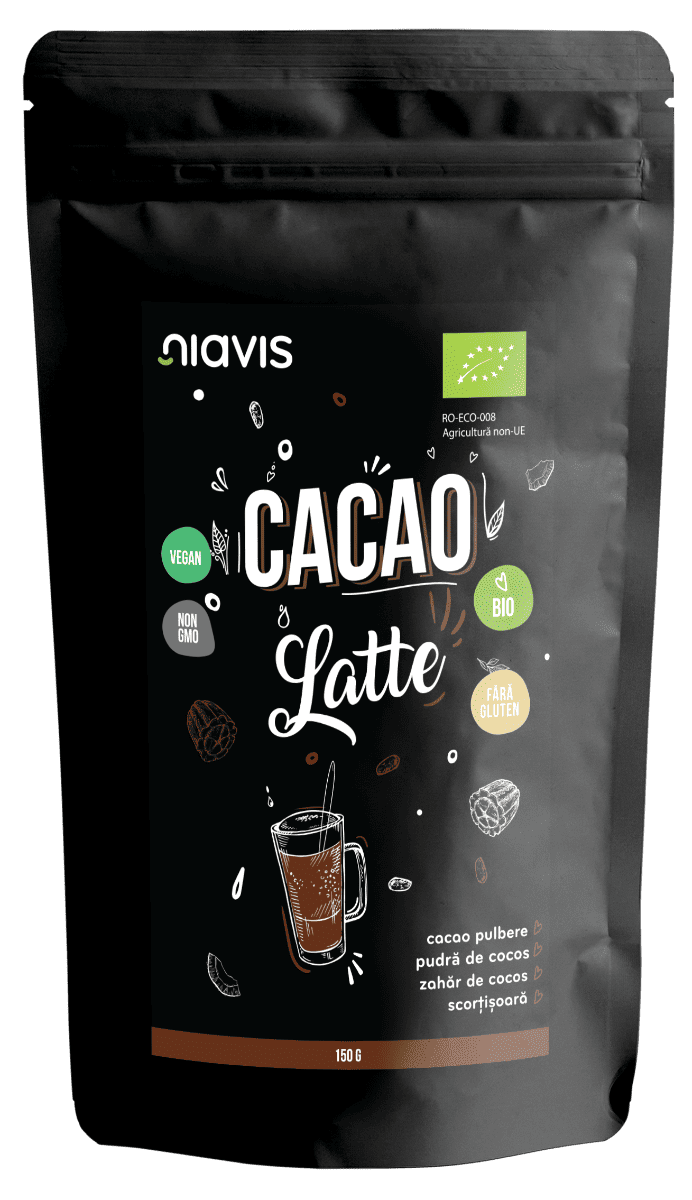 Pulbere ecologica Cacao Latte, 150g, Niavis 1 Pulbere ecologica Cacao Latte