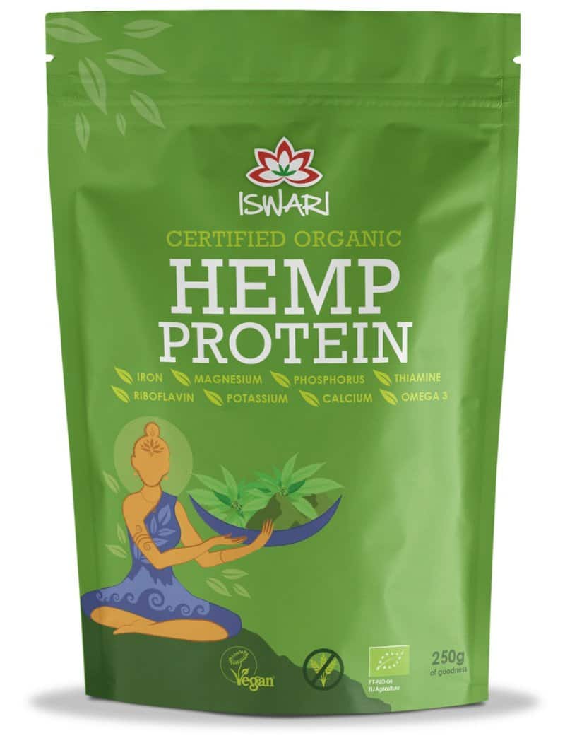 Pulbere proteica bio din canepa, 250g, Iswari 1 Pulbere proteica bio din canepa