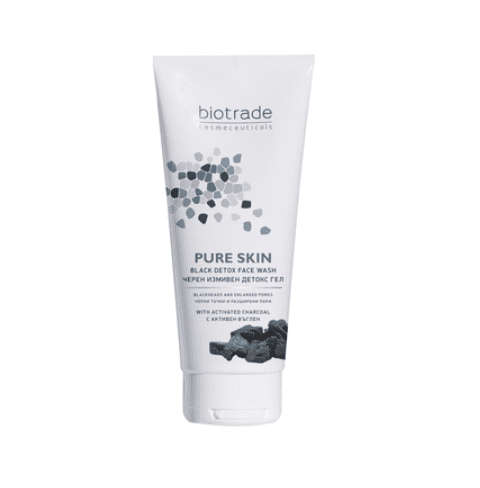 Pure Skin Detox gel negru de curatare, 200ml, Biotrade 1 Pure Skin Detox gel negru de curatare