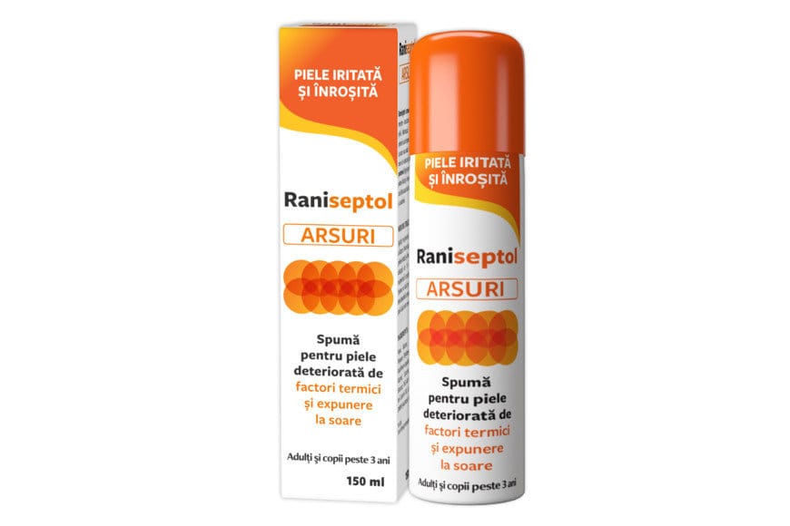 Raniseptol Arsuri spuma, 150ml, Zdrovit 1 Raniseptol Arsuri spuma