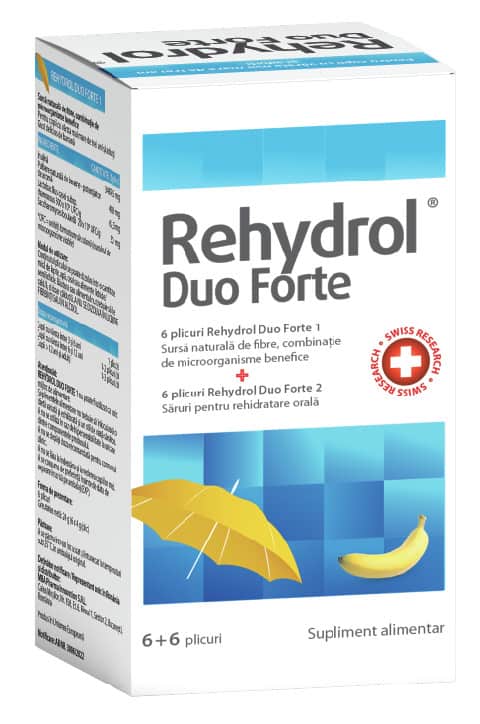 Rehydrol Duo Forte, 6+6 plicuri, MBA Pharma 1 Rehydrol Duo Forte