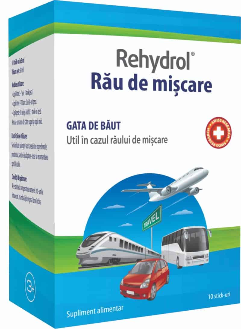 Rehydrol pentru rau de miscare, 10 plicuri, MBA Pharma 1 Rehydrol pentru rau de miscare