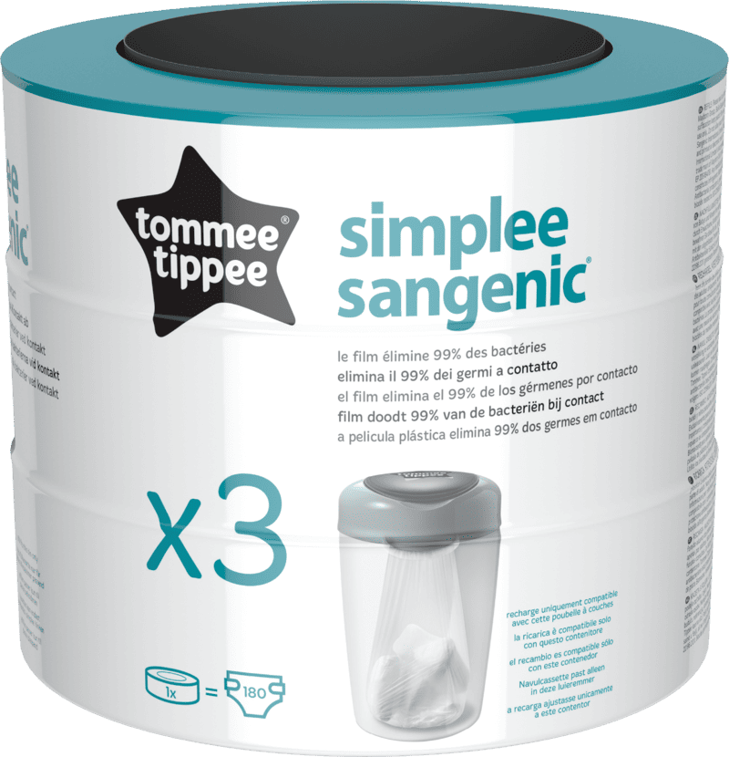 Rezerve Sangenic Simplee, 3 bucati, Tommee Tippee 1 Rezerve Sangenic Simplee