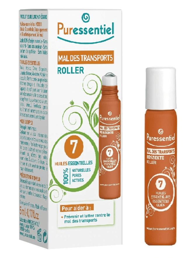 Roll-on pentru rau de miscare cu 7 uleiuri esentiale, 5ml, Puressentiel 1 Roll-on pentru rau de miscare cu 7 uleiuri esentiale
