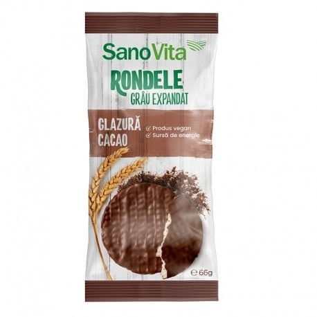 Rondele din grau cu glazura de cacao