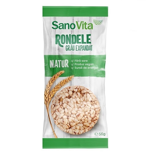 Rondele din grau expandat