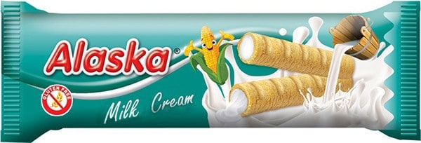 Rulou din porumb umplut cu crema de lapte