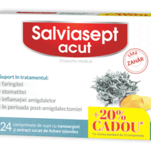 Salviasept Acut fara zahar + 20% Cadou