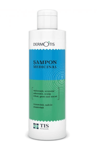 Sampon medicinal cu rezorcina, salcie si alantoina, 120ml, Tis Farmaceutic 1 Sampon medicinal cu rezorcina