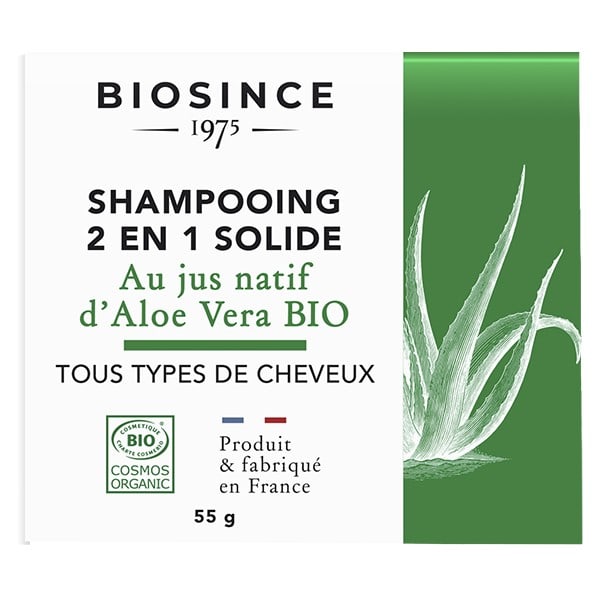 Sampon organic solid 2 in 1 cu aloe vera