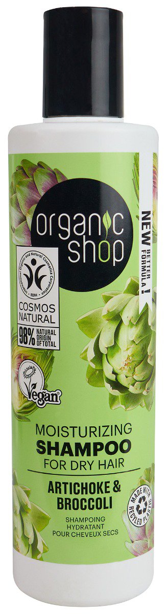 Sampon pentru par degradat cu anghinare si broccoli, 280ml, Organic Shop 1 Sampon pentru par degradat cu anghinare si broccoli