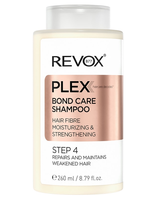 Sampon pentru par deteriorat Plex Bond Care Step 4, 260ml, Revox 1 Sampon pentru par deteriorat Plex Bond Care Step 4