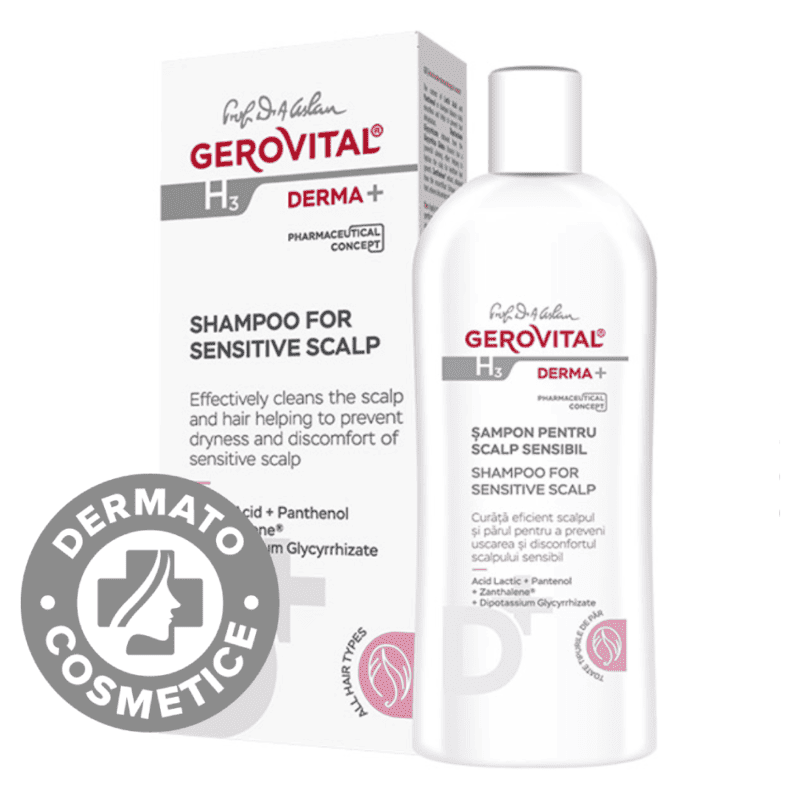 Sampon pentru scalp sensibil H3 Derma+