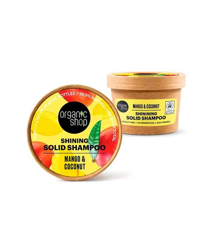 Sampon solid cu mango si cocos, 60g, Organic Shop 1 Sampon solid cu mango si cocos