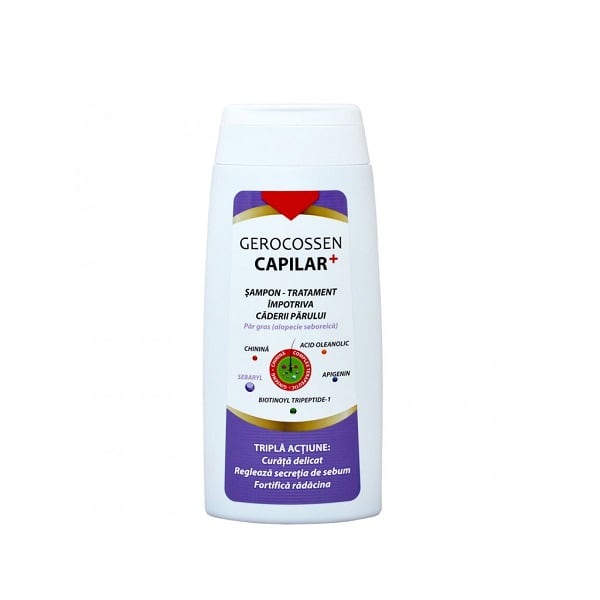 Sampon tratament impotriva caderii parului pentru par gras Capilar+