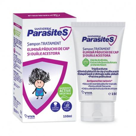Sampon tratament impotriva paduchilor Santaderm Parasites