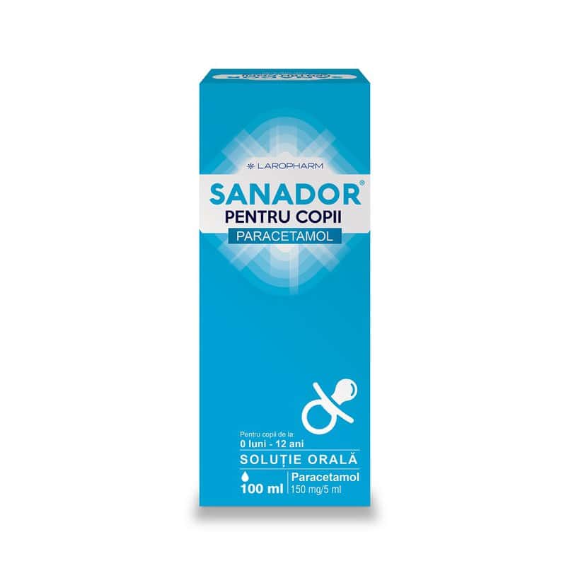 Sanador sirop pentru copii 150 mg/5 ml