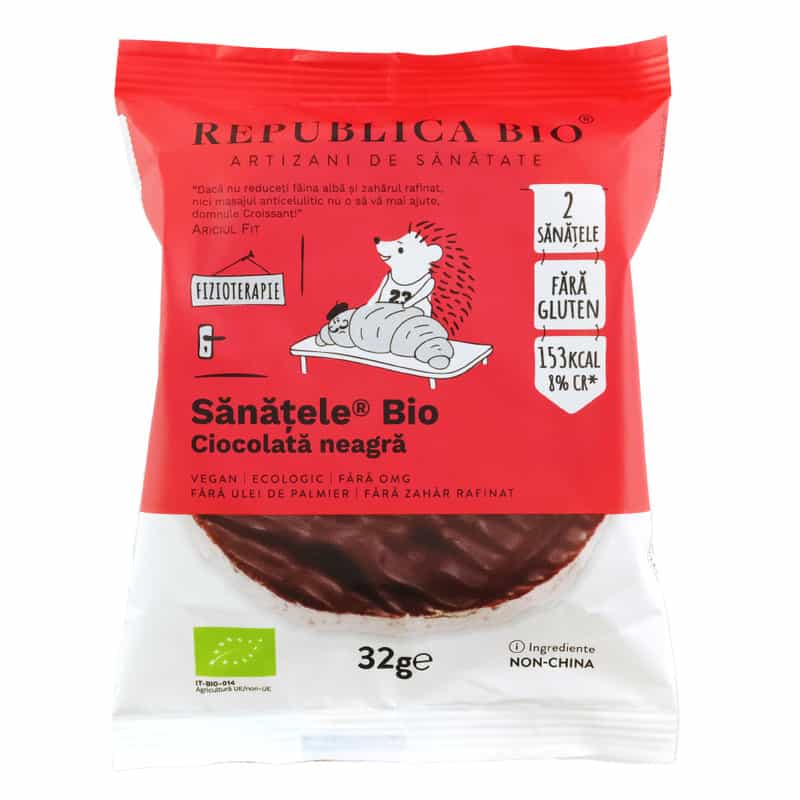 Sanatele bio cu ciocolata neagra fara gluten