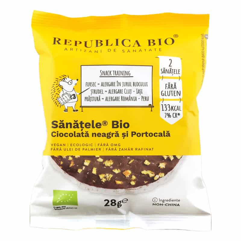 Sanatele bio cu ciocolata neagra si portocala