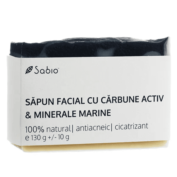 Sapun facial cu carbune activ si minerale marine