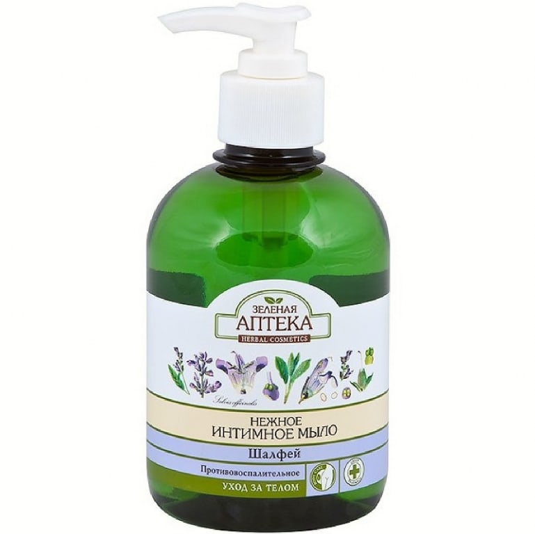 Sapun lichid igiena intima salvie antiinflamator 370ml - ZELENAYA APTEKA