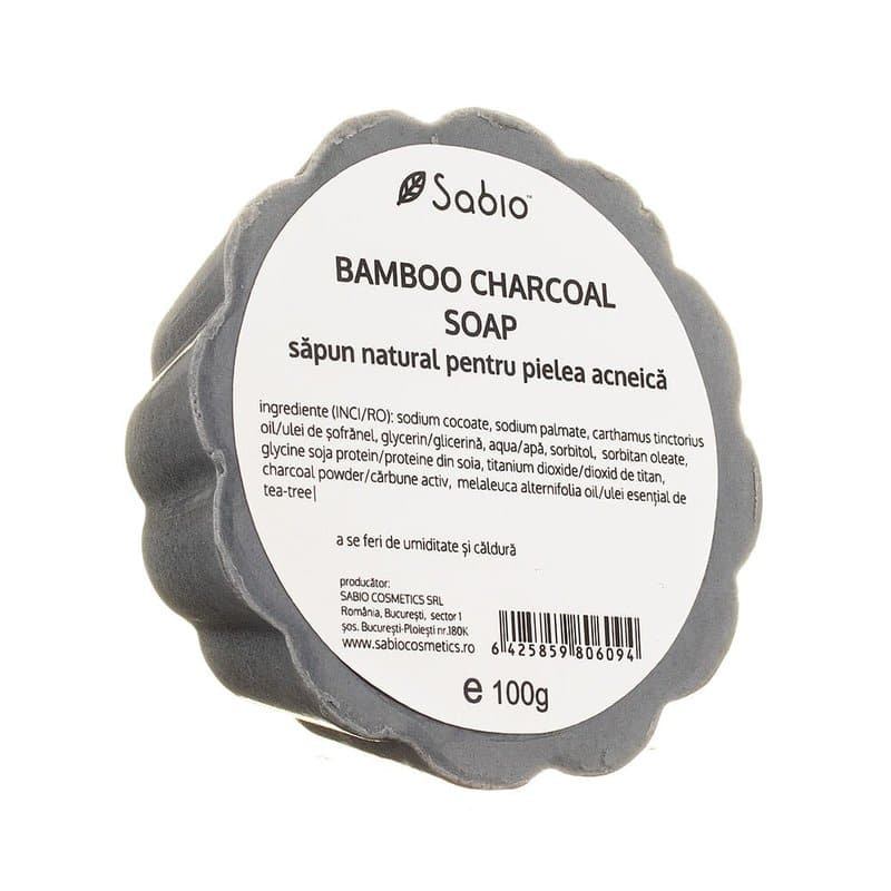 Sapun natural pentru pielea acneica Bamboo Charcoal