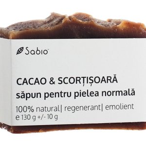 Sapun natural pentru pielea normala cu cacao si scortisoara