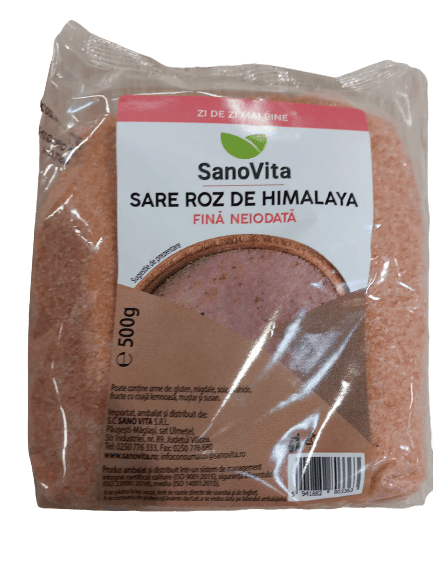 Sare roz de Himalaya fina, 500g, SanoVita 1 Sare roz de Himalaya fina