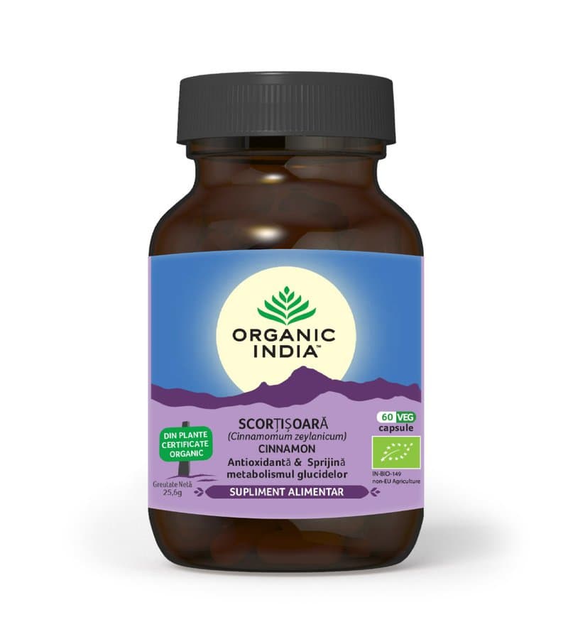 Scortisoara Zeylanicum (Ceylon) Antioxidant si Glicemie, 60 capsule, Organic India 1 Scortisoara Zeylanicum (Ceylon) Antioxidant si Glicemie