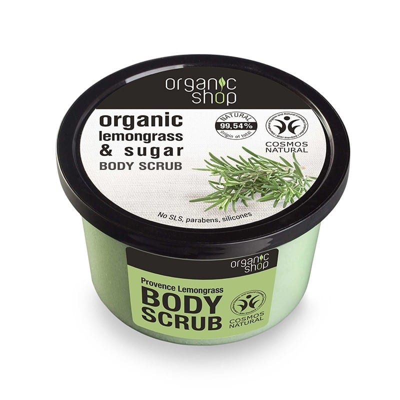 Scrub de corp cu zahar si lemongrass