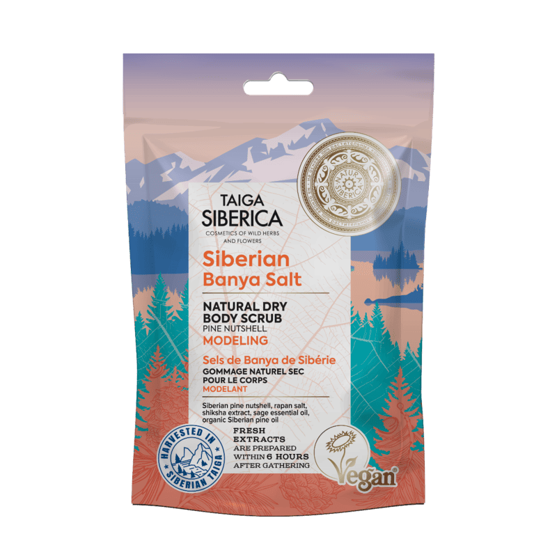 Scrub de corp modelator Taiga Siberica Natural Dry Modelling