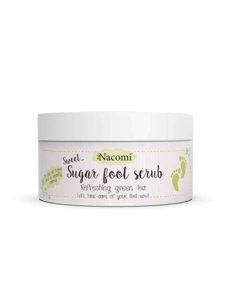 Scrub pentru picioare cu ceai verde racoritor, 125g, Nacomi 1 Scrub pentru picioare cu ceai verde racoritor