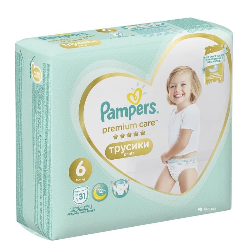 Scutece Premium Care Pants Nr.6 15 kg+