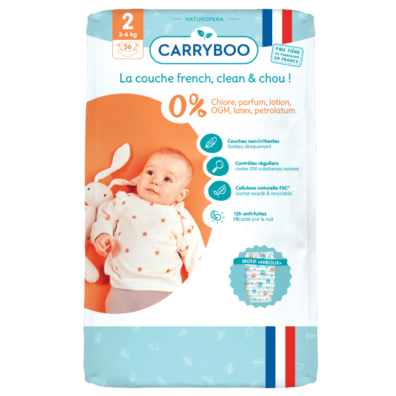 Scutece bio hipoalergence pentru nou nascuti 3-6kg marimea 2