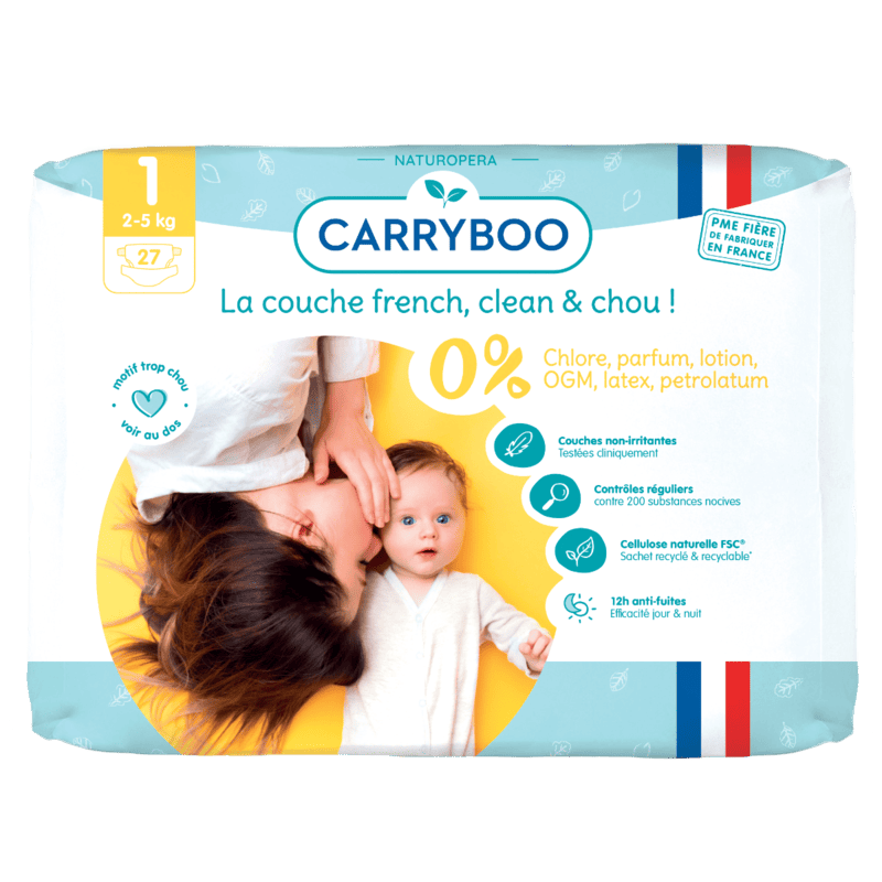 Scutece bio hipoalergenice pentru nou nascuti 2-5kg marimea 1