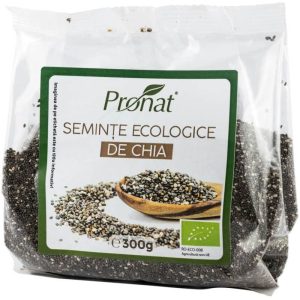 Seminte de chia Bio, 300g, Pronat – ofertă, preț și specificații