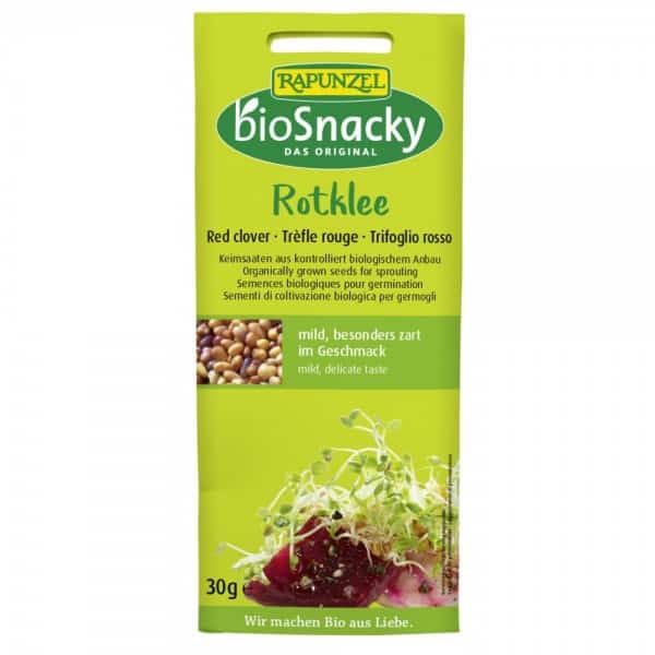 Seminte de trifoi rosu bio pentru germinat BioSnacky