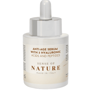 Ser anti age cu 3 molecule acid hialuronic si peptide