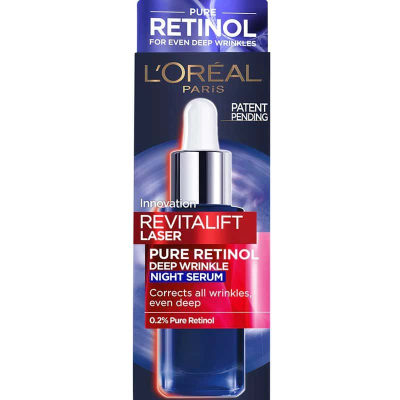 Ser antirid de noapte imbogatit cu 0.2% retinol pur Revitalift Laser