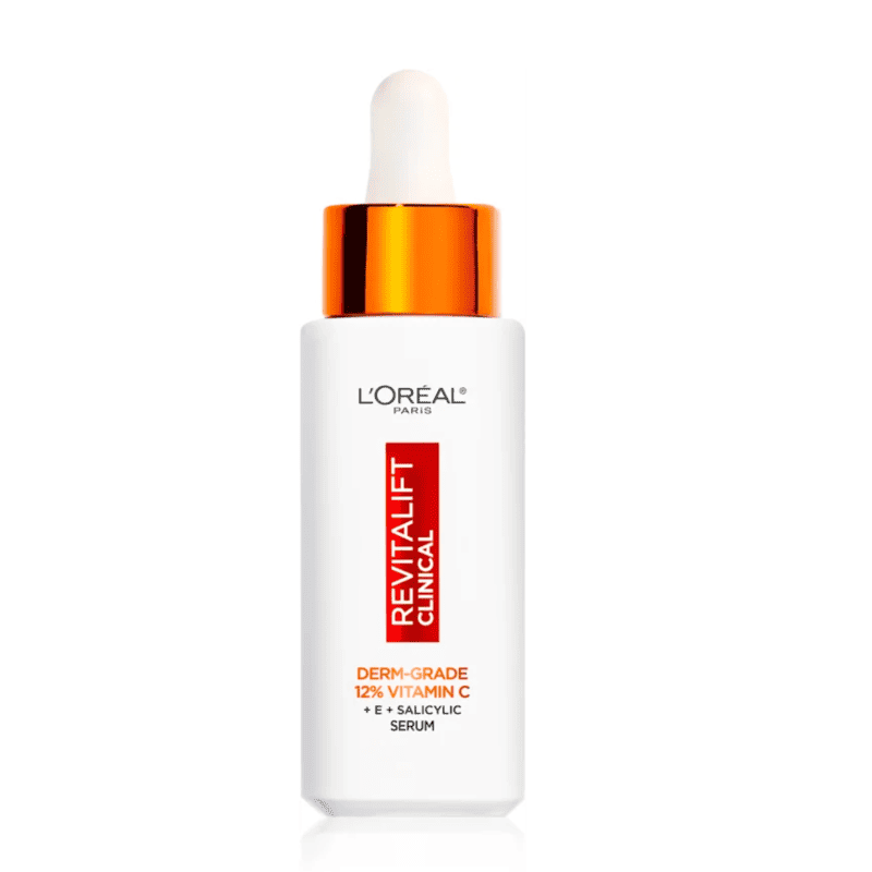 Serum cu efect de luminozitate imbogatit cu 12% Vitamina C Pura + Vitamina E si Acid Salicilic Revitalift Clinical