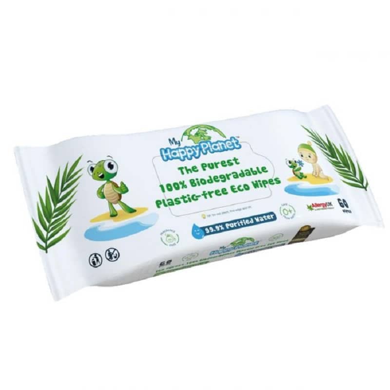 Servetele biodegradabile Happy Planet