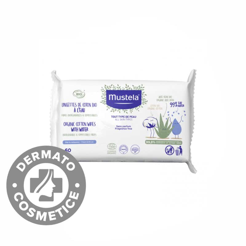 Servetele de bumbac organic cu apa