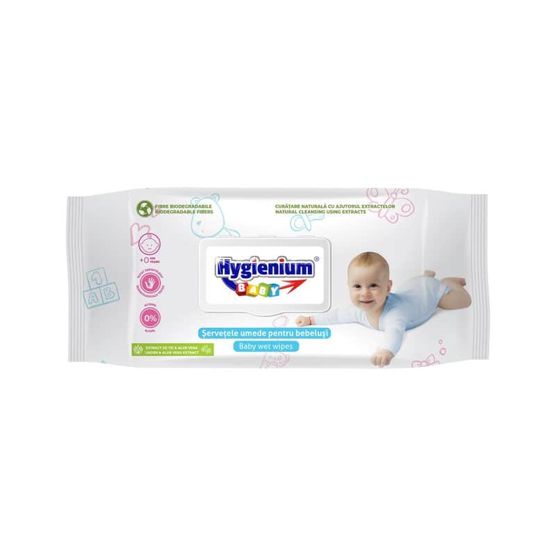 Servetele umede cu extract de tei si aloe vera