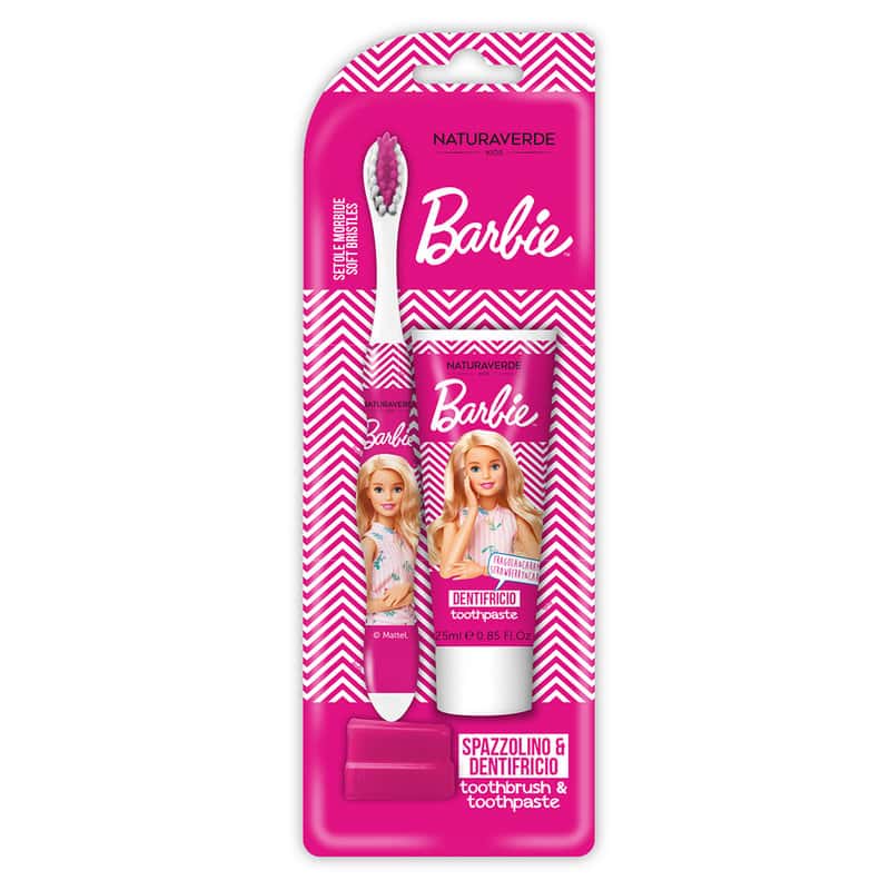 Set 1 periuta + 1 pasta de dinti 25ml Barbie