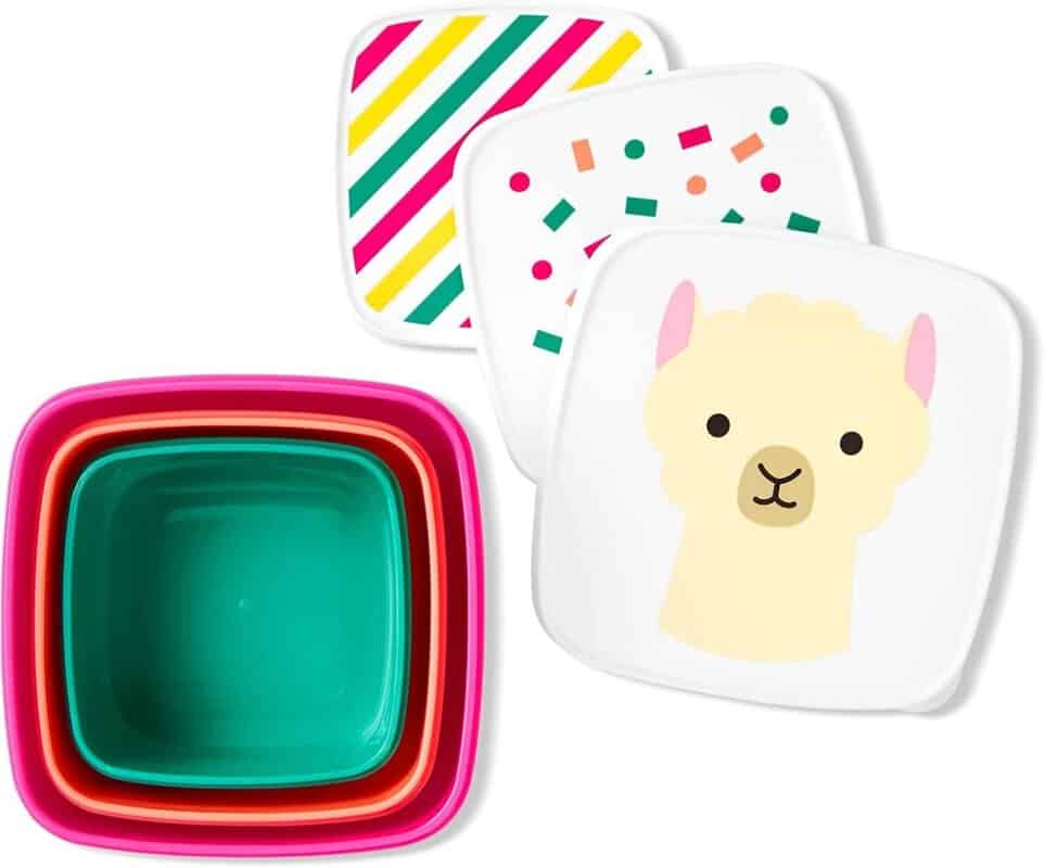 Set 3 cutii pentru pranz Zoo Lama, 1 bucata, Skip Hop 1 Set 3 cutii pentru pranz Zoo Lama