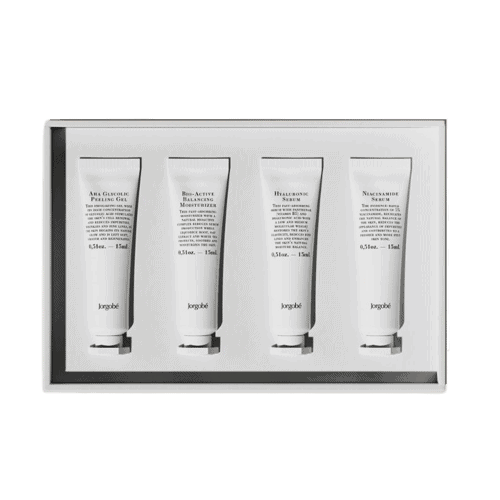 Set Discovery AHA Glycolic Peeling Gel 15ml + crema hidratanta Bio-Active 15ml + Hyaluronic Serum 15ml + Niacinamide Serum 15ml