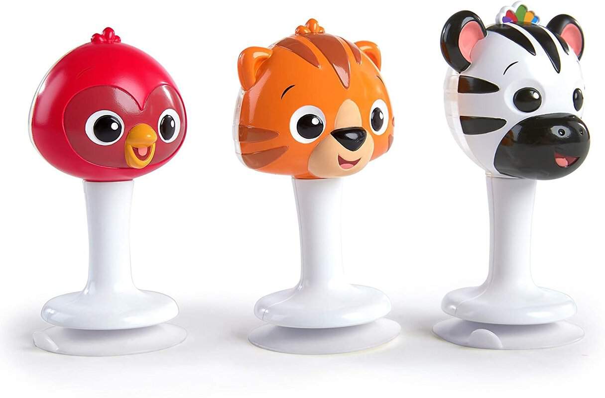 Set Jucarii multisenzoriale in forma de animalute, 3 bucati, Baby Einstein 1 Set Jucarii multisenzoriale in forma de animalute
